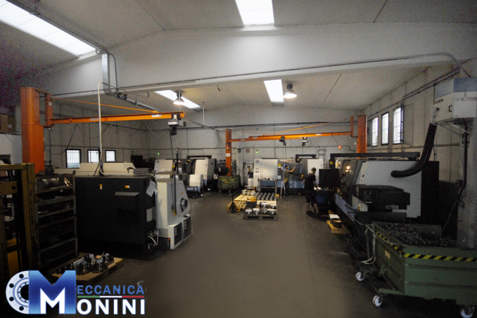 Panoramica reparto tornitura - Meccanica Monini